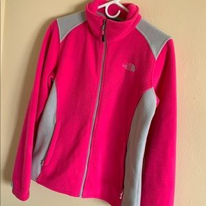 Pink North Face Zip Up